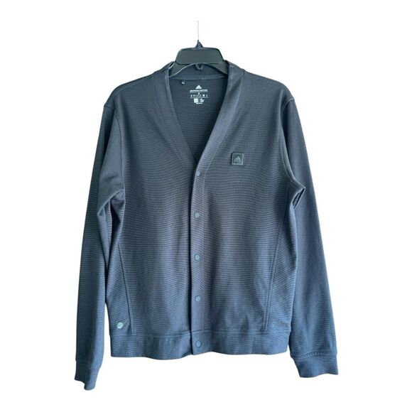 adidas Other - Adidas Black Golf Cardigan – Eco-Conscious Performance Layer - Size S